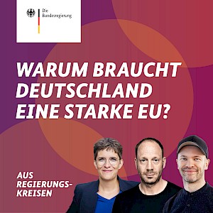 Was haben Staatsministerin Lührmann und Schauspieler von Bülow gemeinsam? Europa!